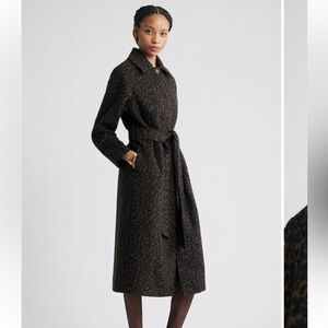 Nordstrom Black and Brown Long Sleeve Dress
